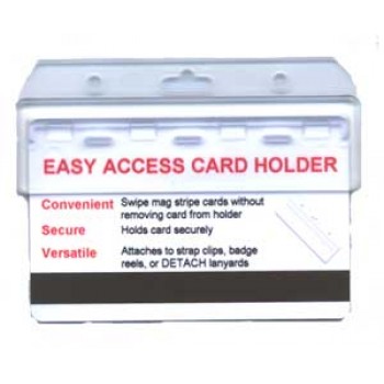 Rigid Frosted Half Card Holder - 100 pack